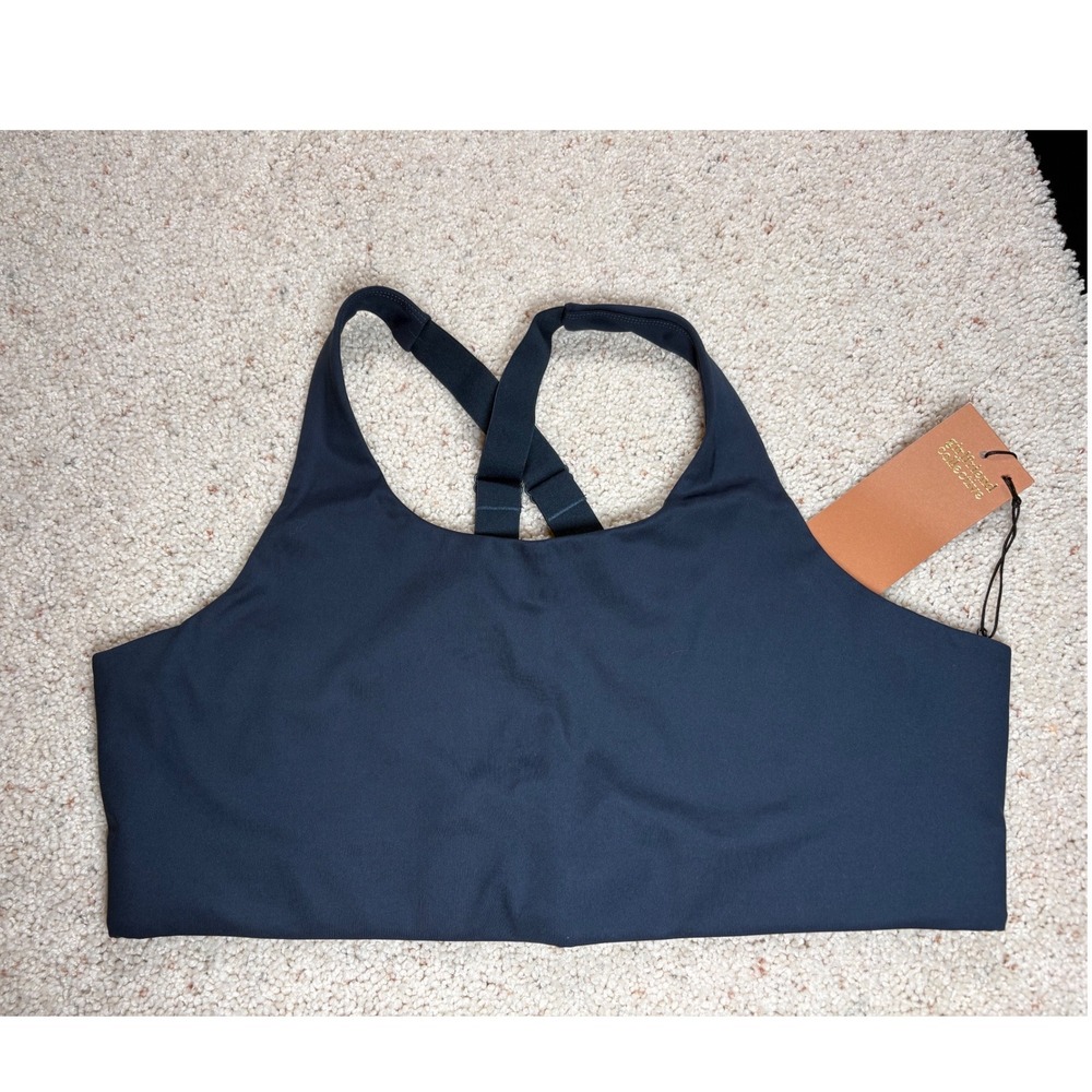 NWT Girlfriend Collective Simone High Support Adjustable Sports Bra‎ teal XXXL